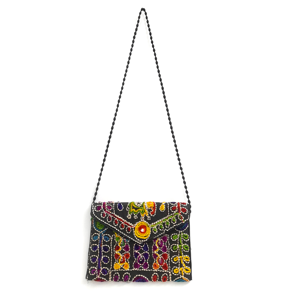 Embroidered best sale sling bag